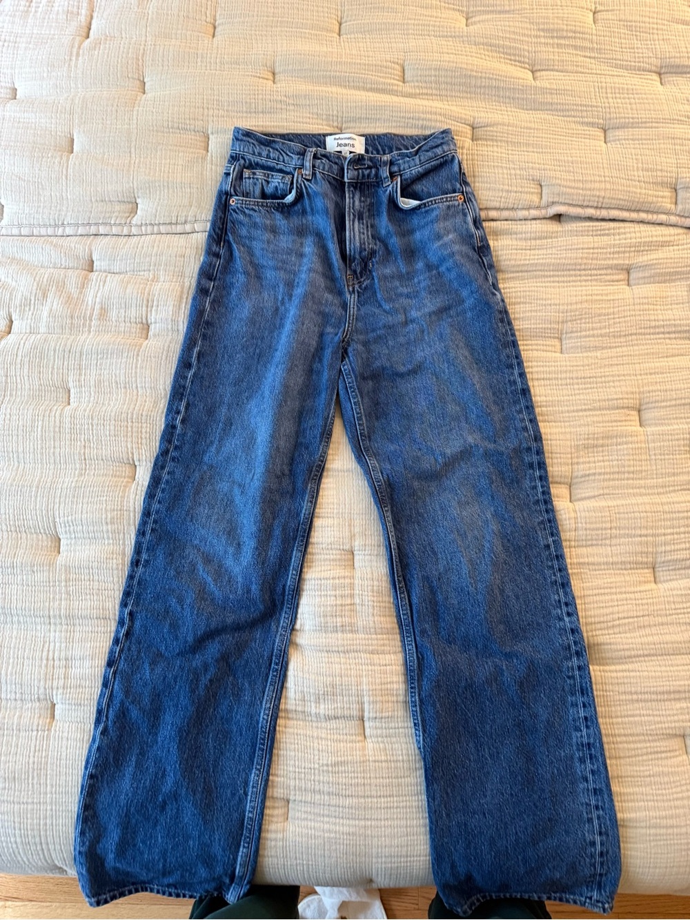 Reformation wide leg jeans